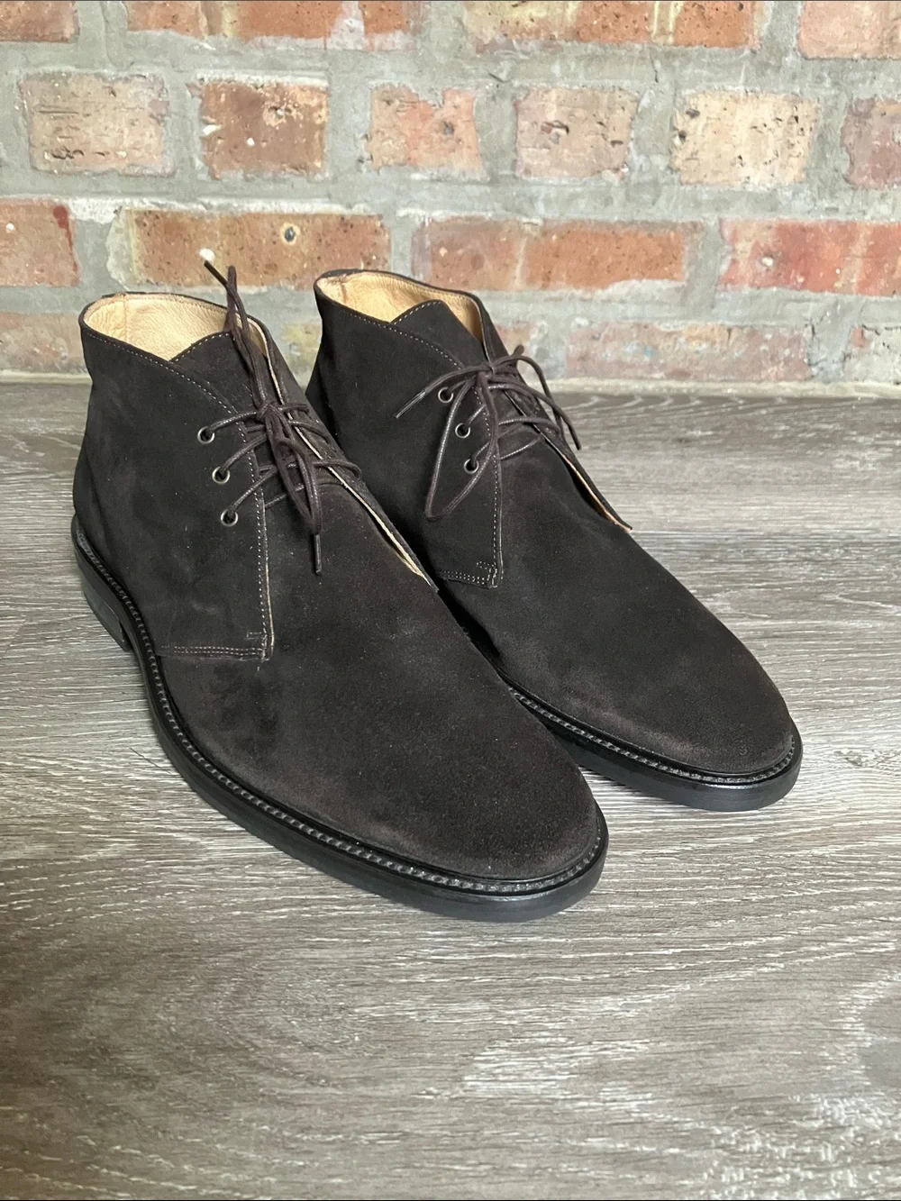 Barneys New York CO-OP  Dark Brown Suede Chukka Boots
